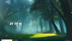 护眼树木桌面主题