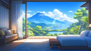 幽静山间卧室