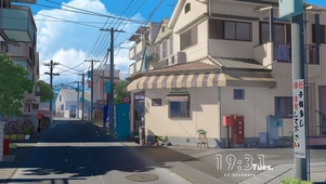 4K治愈动漫城市街道-无缝循环