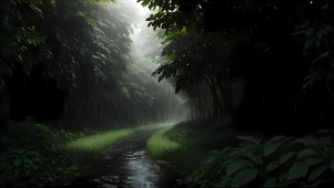 雨中世界