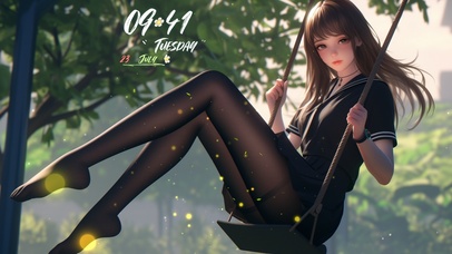 带着一丝温柔和恬静