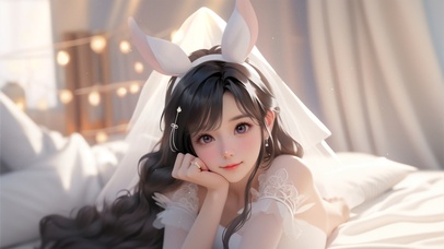 小清新兔耳女孩