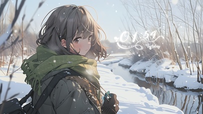雪地少女