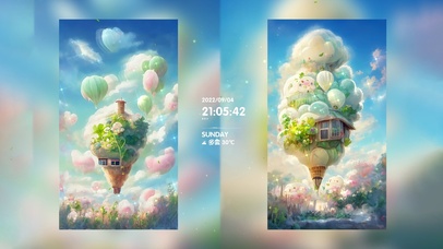 4K唯美治愈梦幻棉花小屋