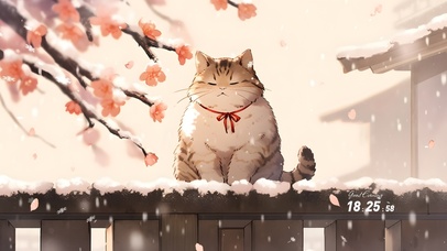 雪天大猫