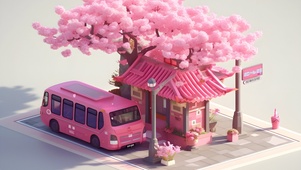清新 幸福站台