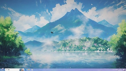 动漫风景AI插画-桌面主题
