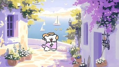 海边度假小狗