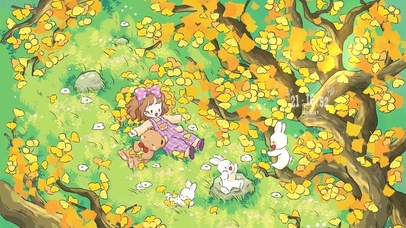 寂静山林中的秋色