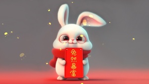 4K兔年暴富发财