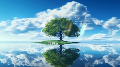 护眼解压文艺桌面	