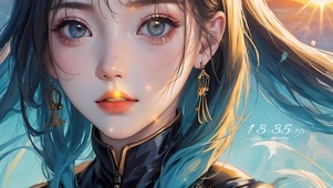 4K高清眼有星辰的少女
