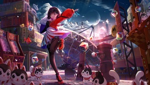 唯美动漫少女插画