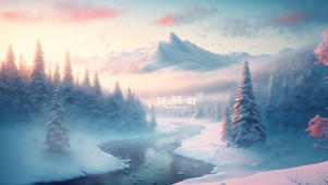 唯美的雪景
