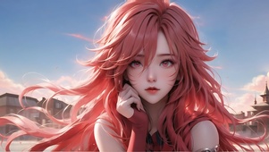 红发美女