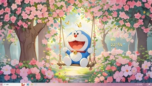 哆啦A梦荡秋千