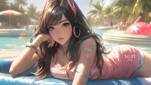 沐浴阳光阿狸