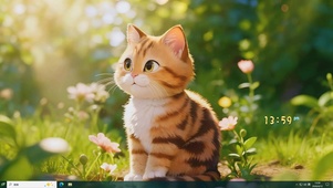 橘猫与春日