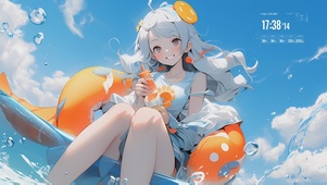 【可爱萝莉】唯美海边阳光少女