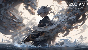 4K 水墨少年