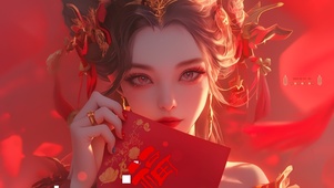 送福国风少女