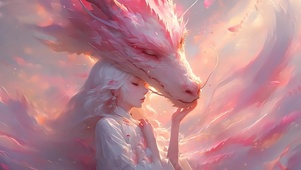 粉色小龙