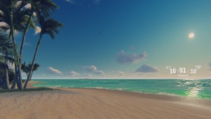 椰林海滩