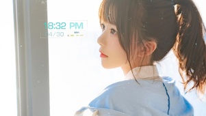 马尾侧脸