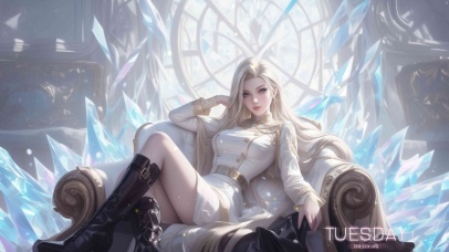 她的美丽像是秋天的第一片落叶