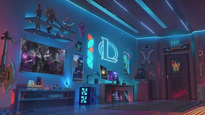 4k赛博朋克科幻房间游戏电竞 科幻动态壁纸 动态壁纸下载 元气壁纸