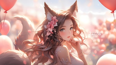 清纯狐耳少女