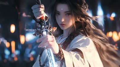 4K赛博古风女神