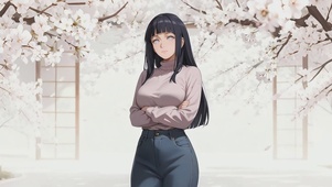 白樱花下的雏田