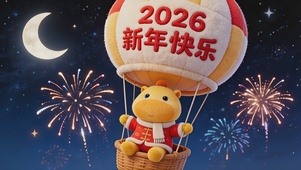 可爱噜噜烟花气球