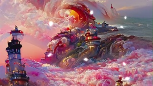 玫瑰海灯塔