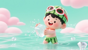 夏日戏水