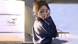 治愈教室女生