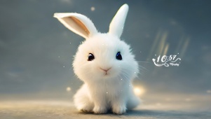 纯白小白兔