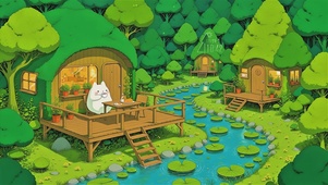 溪涧林屋的治愈日常