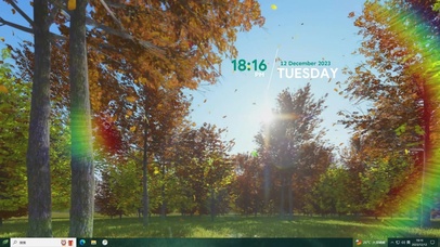 绿色护眼光影—【主题桌面】