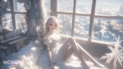 她的美丽如同细雨轻洒