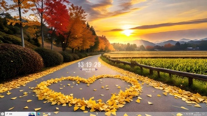 走在乡间的小路上