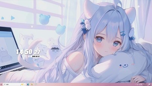 可爱女孩桌面主题