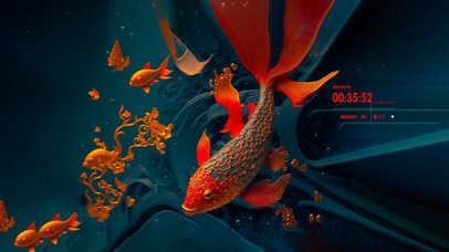 锦鲤 好运锦鲤 4K