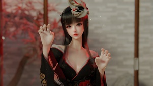 4K性感古风和服少女