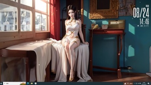 典雅女神 黑长直美女