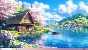 隐居山林木屋