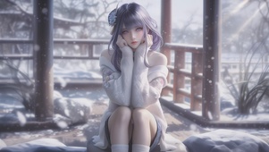毛衣少女