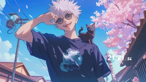 男孩与猫咪