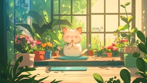 瑜伽猫咪